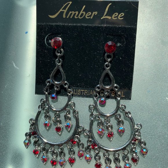 Austrian Crystal earrings - Picture 2 of 2